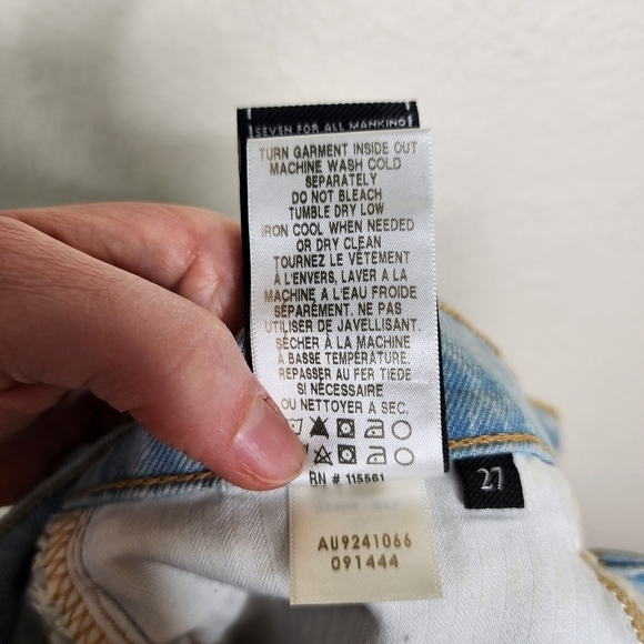 7 For All Mankind Pastel Rainbow Fringe Mini Skirt 27 - Picture 11 of 11